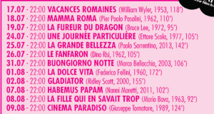 Programma cinema all'aperto